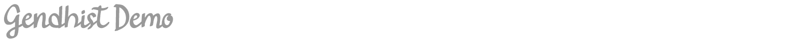 Gendhist font preview