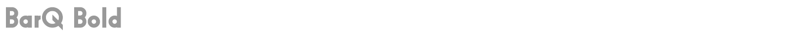 BarQ font preview