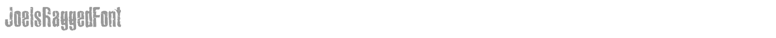 Joels Ragged Font font preview