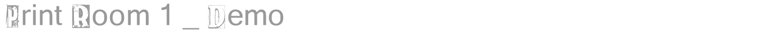 Print Room font preview