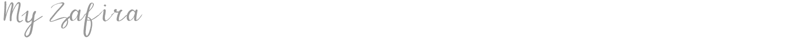 My Zafira font preview