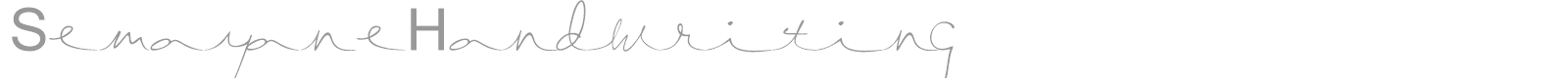 Semayane Handwriting font preview