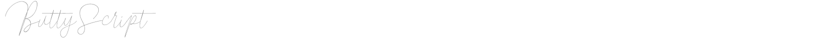 Butty Script font preview