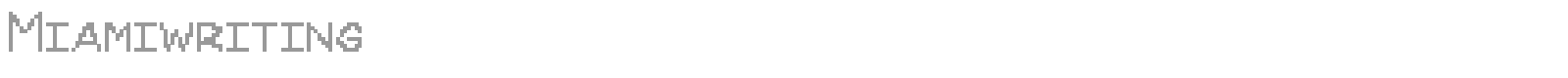 Miamiwriting font preview