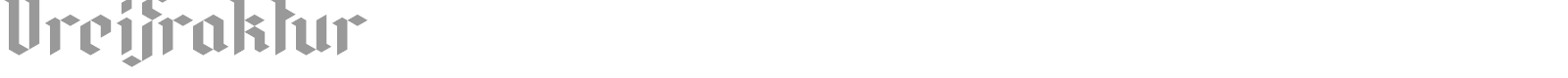 Drei Fraktur font preview