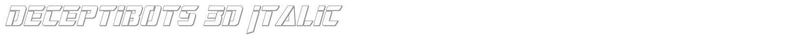 Deceptibots font preview