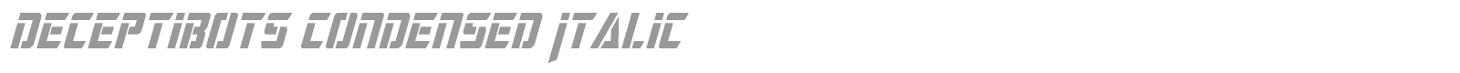 Deceptibots font preview