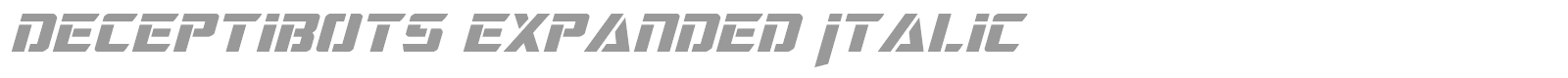 Deceptibots font preview