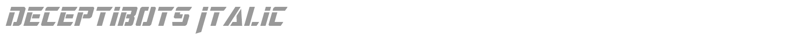 Deceptibots font preview