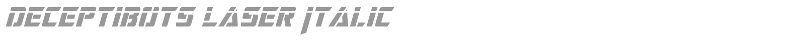 Deceptibots font preview