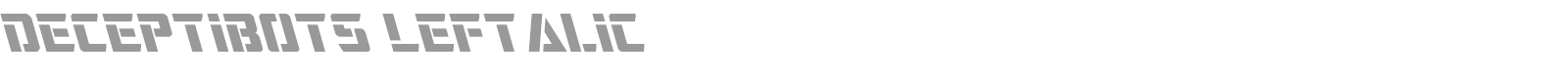Deceptibots font preview