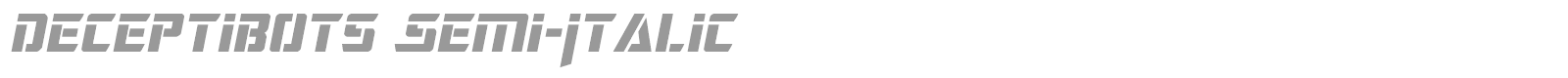 Deceptibots font preview