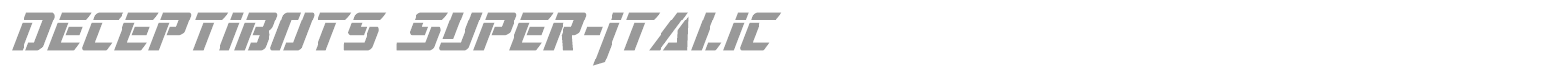 Deceptibots font preview