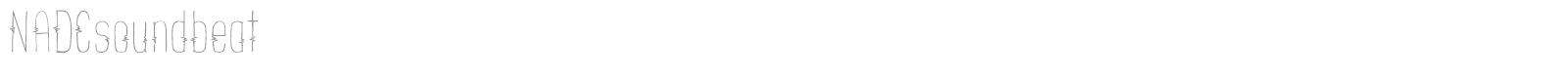 NADC Soundbeat font preview