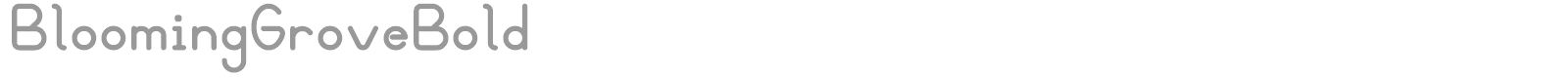 Blooming Grove font preview