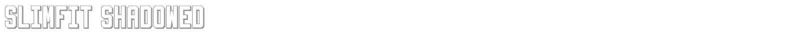 SlimFit font preview