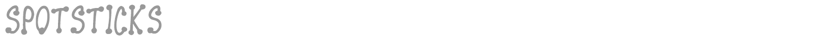 Spotsticks font preview