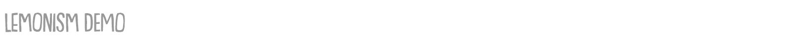 Lemonism font preview
