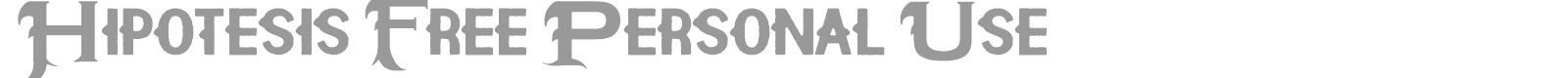 Hipotesis font preview