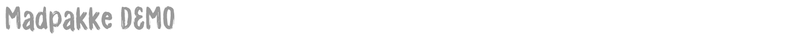 Madpakke font preview