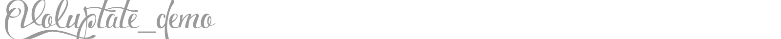 Voluptate font preview