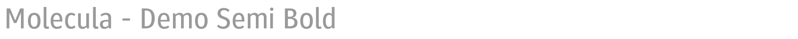 Molecula font preview