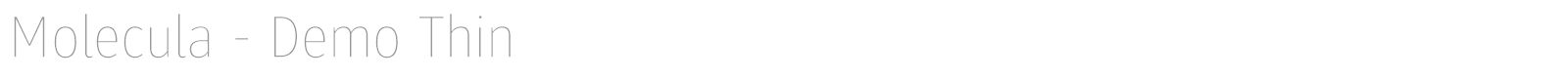Molecula font preview