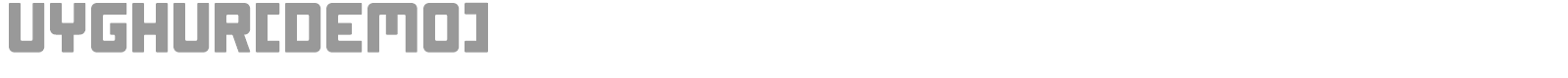 Uyghur font preview
