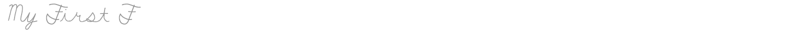 My First F font preview