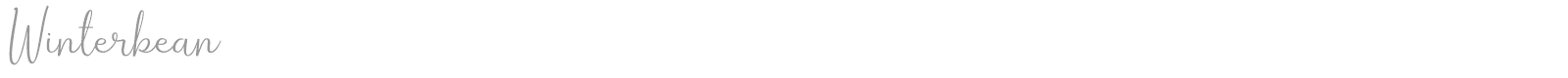Winterbean font preview