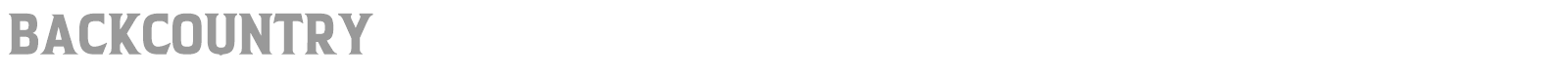 Backcountry font preview
