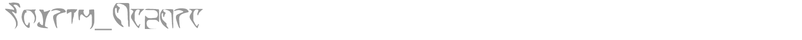 Skyrim Daedra font preview