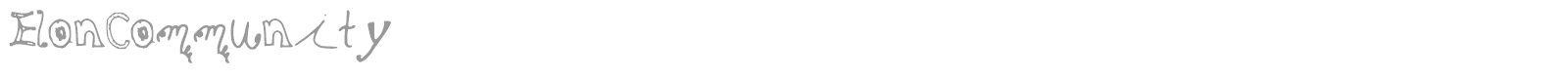 Elon Community font preview