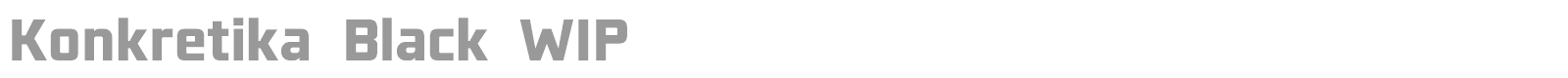 Konkretika WIP font preview