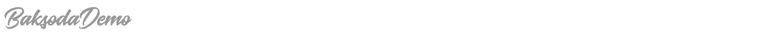 Baksoda font preview