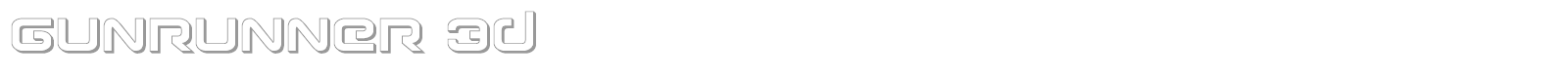Gunrunner font preview