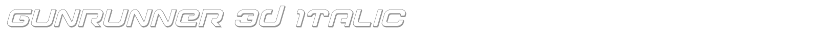 Gunrunner font preview