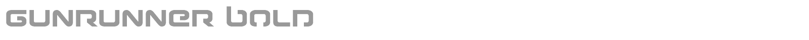 Gunrunner font preview
