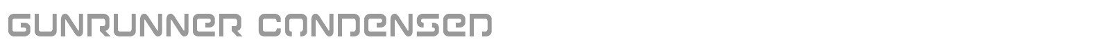 Gunrunner font preview