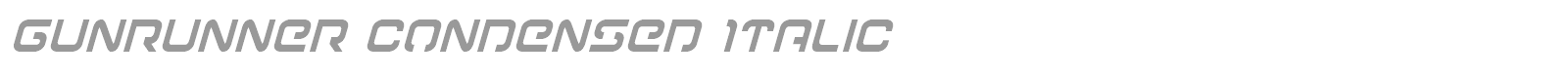 Gunrunner font preview