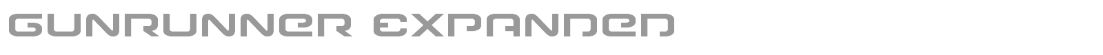 Gunrunner font preview