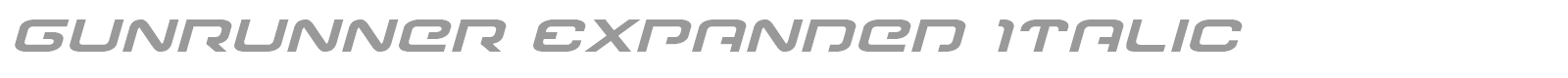 Gunrunner font preview