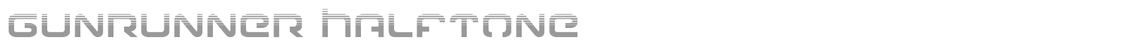 Gunrunner font preview