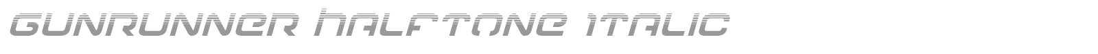 Gunrunner font preview