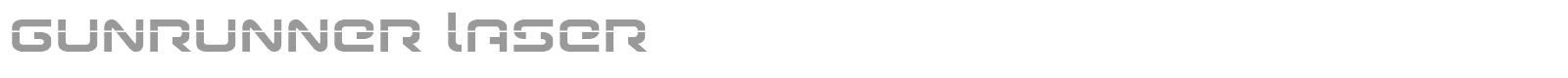 Gunrunner font preview