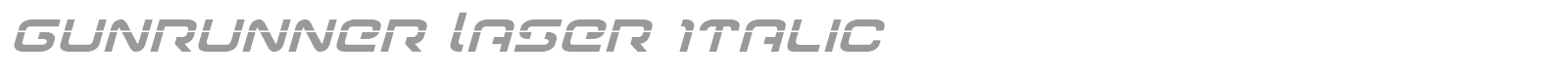 Gunrunner font preview