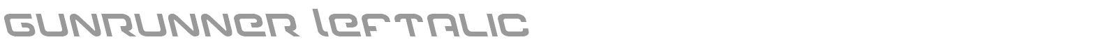 Gunrunner font preview