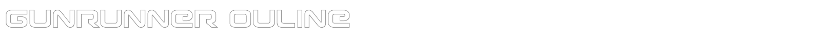Gunrunner font preview
