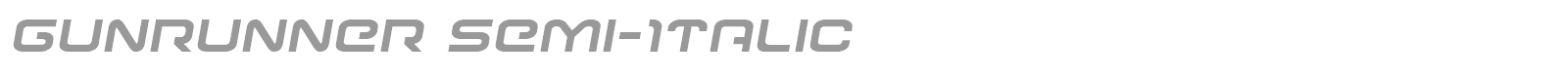 Gunrunner font preview