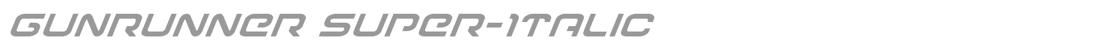 Gunrunner font preview